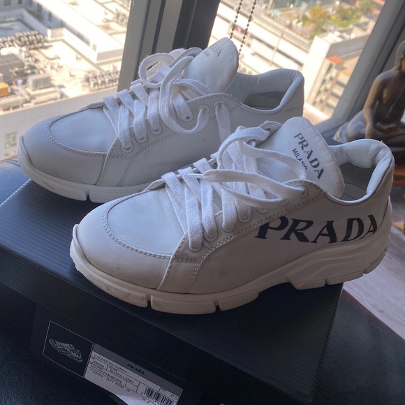 Prada Re-Nylon Sneakers 1000% Authenticated - 37 1/2 Please Read Description - Picture 4 of 16